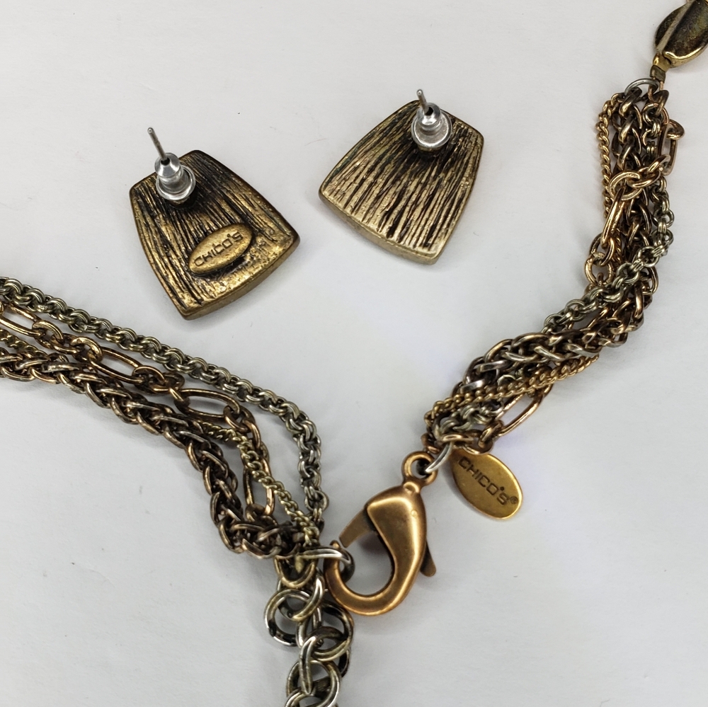 Chico's Necklace Earrings Set - Picture 5 of 5